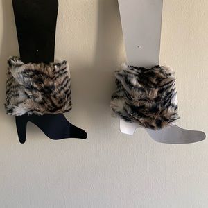 Animal Print Tiger Fur Leg Warmer Boot Socks